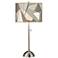 Giclee Glow 28" High Modern Mosaic-I Shade Brushed Nickel Table Lamp