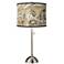 Giclee Glow 28" High Venetian Shade Brushed Nickel Table Lamp