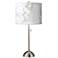 Giclee Glow 28" Marble Pattern Shade Brushed Nickel Table Lamp