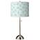 Giclee Glow 28" Spring Shade with Brushed Nickel Table Lamp