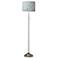 Giclee Glow 62" Amity Shade Brushed Nickel Pull Chain Floor Lamp
