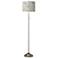 Giclee Glow 62" Botanical Shade Brushed Nickel Pull Chain Floor Lamp