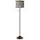 Giclee Glow 62" Calathea Gem Giclee Glow Bronze Club Floor Lamp