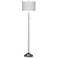 Giclee Glow 62" Diamonds Shade Brushed Nickel Pull Chain Floor Lamp