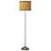 Giclee Glow 62" Golden Versailles Brushed Nickel Pull Chain Floor Lamp