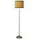 Giclee Glow 62" Golden Versailles Brushed Nickel Pull Chain Floor Lamp