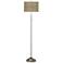 Giclee Glow 62" High Burlap Print Shade Contemporary Floor Lamp