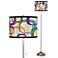 Giclee Glow 62" High Retro Square Scramble Shade Modern Floor Lamp