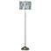 Giclee Glow 62" High Siren Shade Brushed Nickel Pull Chain Floor Lamp