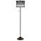 Giclee Glow 62" High Terrazzo Shade Bronze Club Floor Lamp