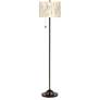 2_Giclee Glow 62" High Weeping Willow Shade Bronze Club Floor Lamp