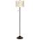 Giclee Glow 62" High Weeping Willow Shade Bronze Club Floor Lamp