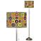 Giclee Glow 62" Marbles in the Park Shade Brushed Nickel Floor Lamp