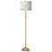Giclee Glow 62" Spring's Joy Shade Warm Gold Stick Floor Lamp