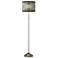 Giclee Glow 62" Sprouting Marble Brushed Nickel Pull Chain Floor Lamp