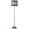 Giclee Glow 62" Sprouting Marble Brushed Nickel Pull Chain Floor Lamp