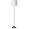 Giclee Glow 62" Windflowers Shade Brushed Nickel Pull Chain Floor Lamp