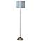 Giclee Glow 63" Drifting Petals Shade Brushed Nickel Floor Lamp