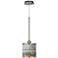 Giclee Glow 7" Marble Jewel Pattern Shade Modern Mini Pendant Light