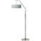 Giclee Glow 71 1/2" High Amity Pattern Shade Arc Floor Lamp