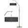 Giclee Glow 71 1/2" High Bold Black Stripe Shade Arc Floor Lamp