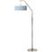 Giclee Glow 71 1/2" High Leaf Symmetry Pattern Shade Arc Floor Lamp