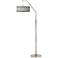 Giclee Glow 71 1/2" High Rustic Chic Shade Arc Floor Lamp