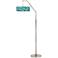 Giclee Glow 71 1/2" Lagos Mosaic Shade Modern Arc Floor Lamp