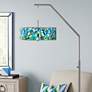 2_Giclee Glow 71 1/2" Lagos Mosaic Shade Modern Arc Floor Lamp