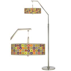 Giclee Glow 71 1/2&quot; Marbles in the Park Shade Arc Floor Lamp