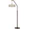 Giclee Glow 71 1/2" Moroccan Diamonds Bronze Downbridge Arc Floor Lamp