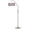 Giclee Glow 71 1/2" Retro Squares Pattern Giclee Shade Arc Floor Lamp