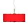 Giclee Glow All Red 20" Wide 3-Light Modern Pendant Light
