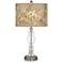 Giclee Glow Apothecary 28" Floral Spray Shade Clear Glass Table Lamp