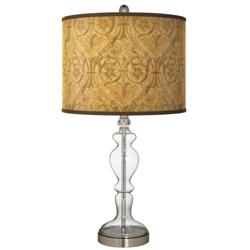 Giclee Glow Apothecary 28&quot; Golden Versailles Clear Glass Table Lamp