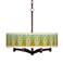 Giclee Glow Ava 20" Vernaculis III 6-Light Bronze Pendant Chandelier