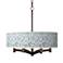 Giclee Glow Ava 20" Wide Amity Shade 6-Light Bronze Pendant Chandelier