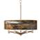 Giclee Glow Ava 20" Wide Embracing Change Shade Nickel Chandelier