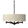 Giclee Glow Ava 20" Wide Fall Leaves 6-Light Bronze Pendant Chandelier