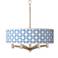 Giclee Glow Ava 20" Wide Leaf Symmetry Shade Pendant Chandelier