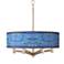 Giclee Glow Ava 20" Wide Oceanside 6-Light Nickel Pendant Chandelier