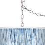 Giclee Glow Beachcomb 13 1/2" Wide Blue Plug-In Swag Pendant