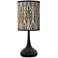 Giclee Glow Black Droplet 23 1/2" High Amara Shade Table Lamp