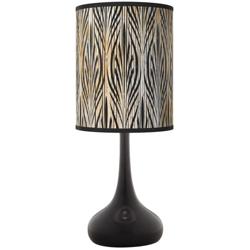 Giclee Glow Black Droplet 23 1/2" High Amara Shade Table Lamp
