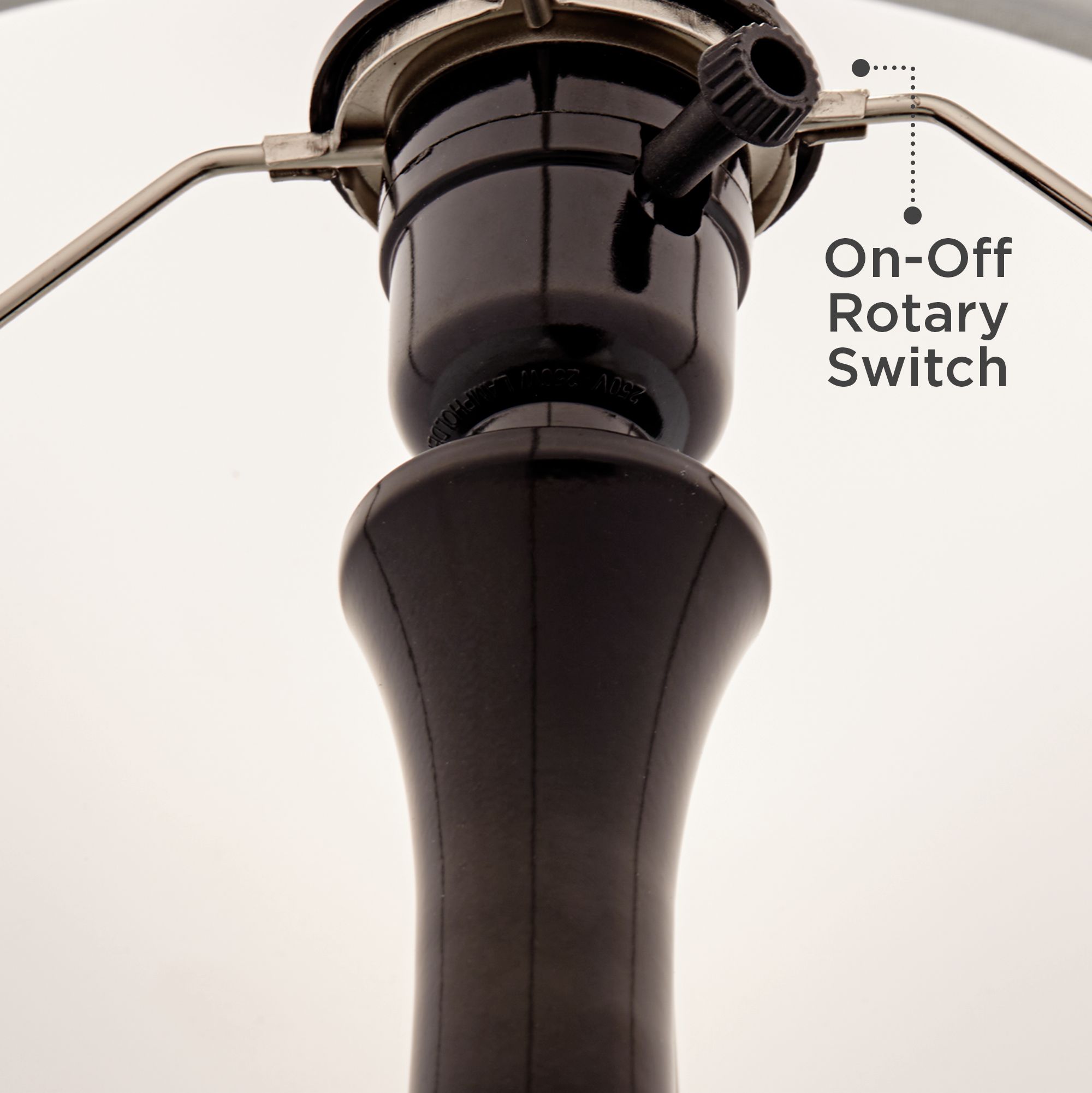 Image 2 Giclee Glow Black Droplet 23 1/2" High Amara Shade Table Lamp more views