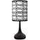 Giclee Glow Black Droplet 23 1/2" High Rhombi Shade Table Lamp