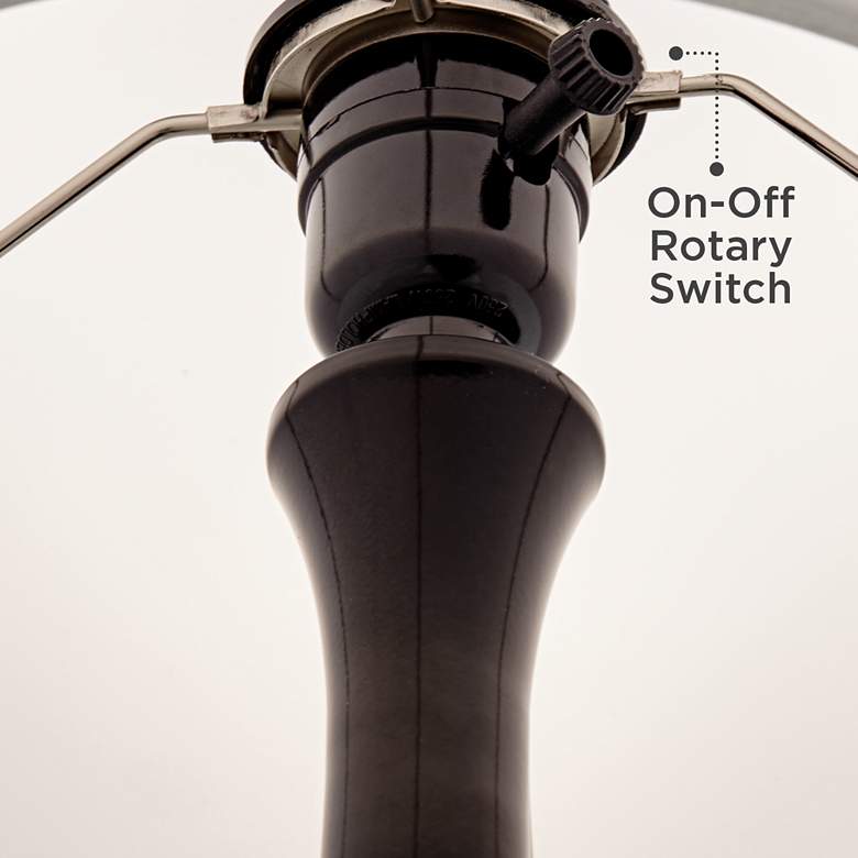 Image 2 Giclee Glow Black Droplet 23 1/2" High Tempo Shade Modern Table Lamp more views