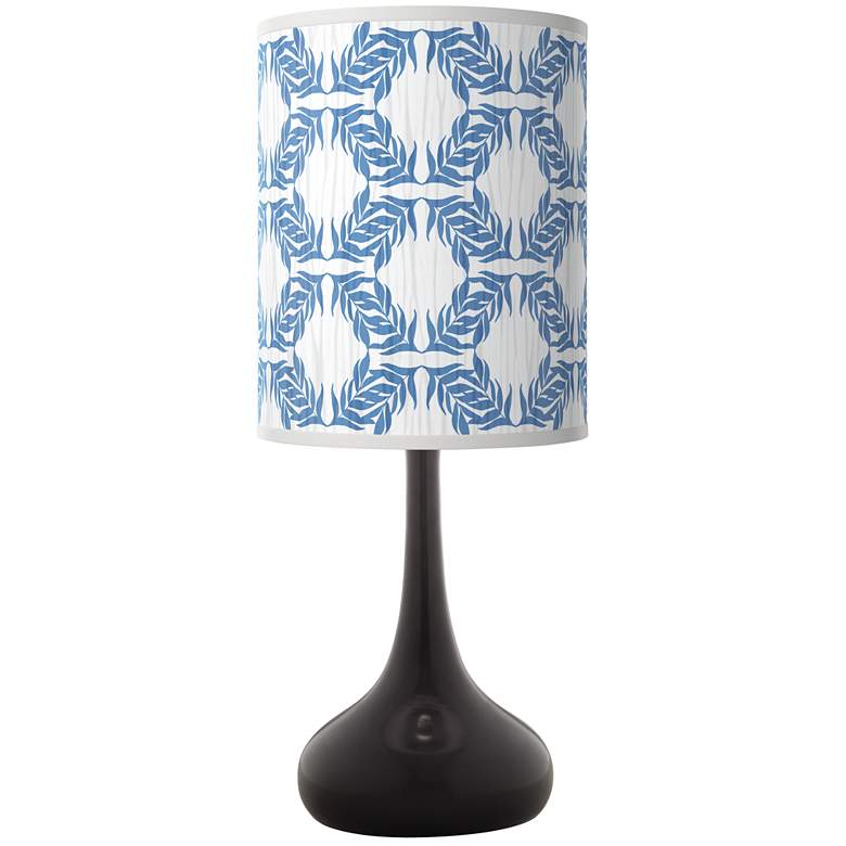 Image 1 Giclee Glow Black Droplet 23 1/2" Leaf Symmetry Table Lamp