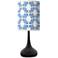 Giclee Glow Black Droplet 23 1/2" Leaf Symmetry Table Lamp