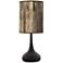 Giclee Glow Black Droplet 23 1/2" Paper Bark Shade Table Lamp